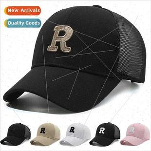 duck tongue baseball mesh letters summer Embroidery cap