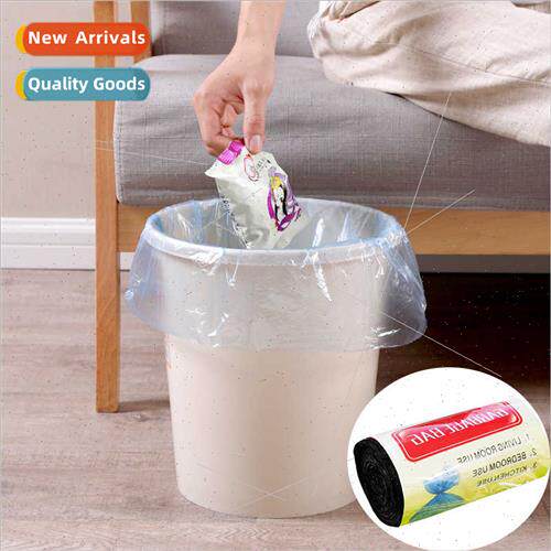 Household single-roll flat garbage bags thickened wh rolls p