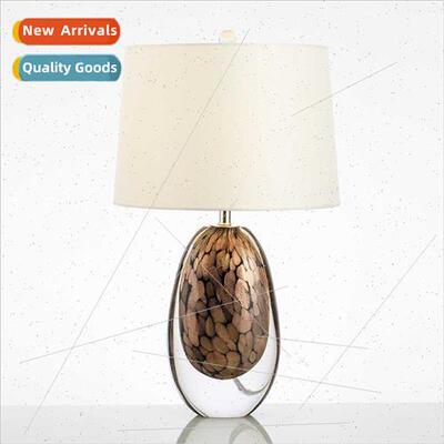 American creative amber art bedroom bedside lamp designer mo