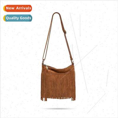 Korea ins Jeon Soo n Retro Tassel Bag ngle Shoulder Crossbod