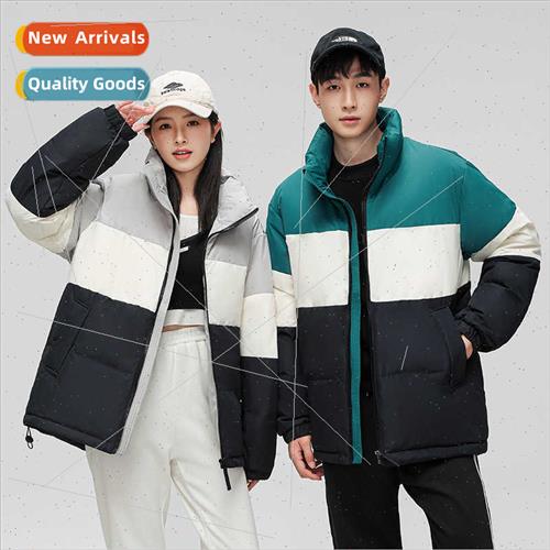 2023 winter tide bread clothing couple striped thickened war