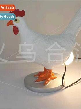 New Easter whe rooster lamp simulation chicken decorations o