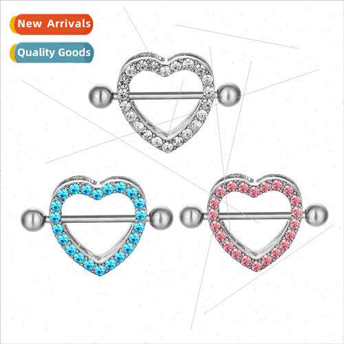 Double Diamond Heart pple Ring Electroplated Heart Shaped Tr
