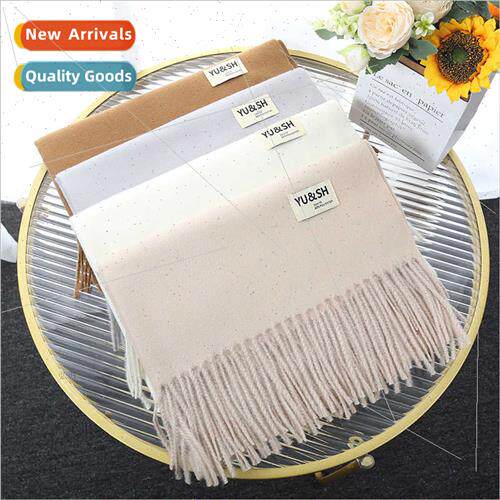 Cashmere scarf hsolid color tassel shawl new long couples wa