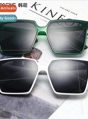 Europe retro large frame square sunglasses women personalize