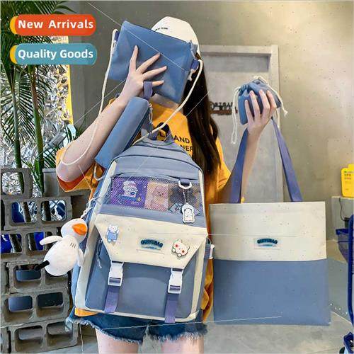 Junior school bag female Korean college wind girls backpack