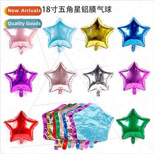 heart aluminum film festival pentagram balloon birth inch