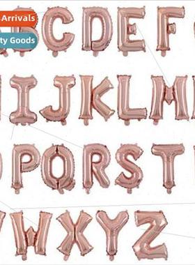 Wedding decoration balloon American 16-inch rose gold letter