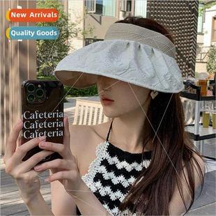 female large brim Summer ultraviolet hat anti hol sunscreen