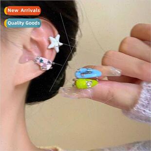 Romantic clip glaze ear drip dopamine cute summer colorful