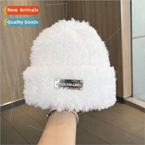 Korea knting plush hat female winter ear protection warm knt