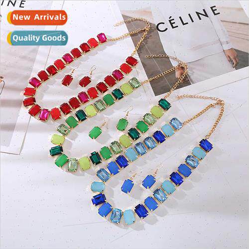 Korea new girls diamond jewelry collarbone chain necklace ea