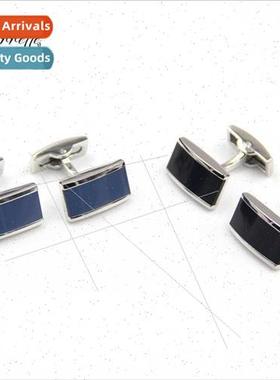 High-grade French enamel square cufflinks men colors availab