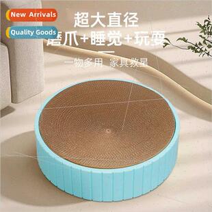 Round Cat Scratching Board Corrugated Cat Claw Sharpening To