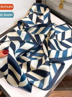 lk scarf female spring Korean  hundredfold double-sided doub