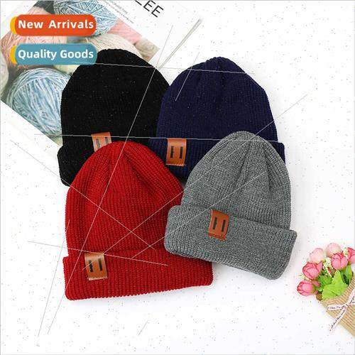 2019  hundred children knted cap padded warm fall winter woo