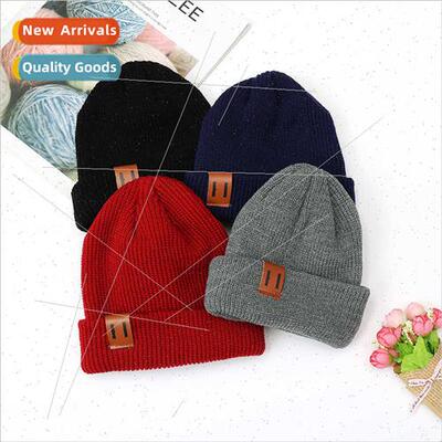 2019  hundred children knted cap padded warm fall winter woo