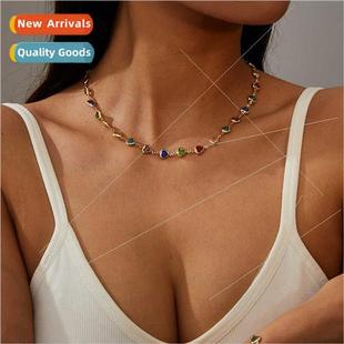 necklace fashion love Summer beaded vacation heart handm new