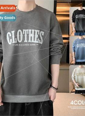 Spring Autumn new teenage Korean men tops deerskin velvet ja