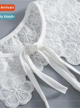 College cute doll collar small shawl female spring summer T-