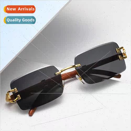 s8034 wood grain leopard head sunglasses women 2022 new diam