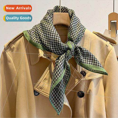 Korea Chibiqi cotton linen fashion small square scarf female