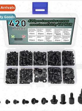 420pcs Black Chassis Screws Desktop Computer Chassis Screw S