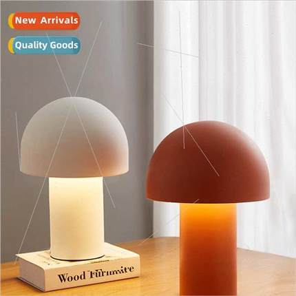 New mushroom table lamp Scandinavian home study ambient ligh