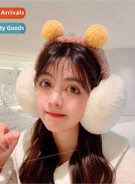 2021 new Korean  ear cover female winter ear muff foldable w