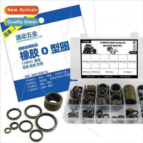 170pcs-10 kinds specification rubber oil seal metal oil seal