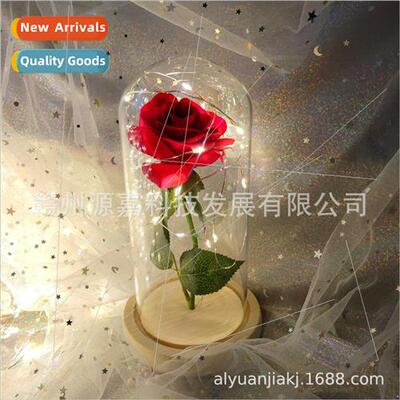 Glass Covered Eternal Flower Arrangement Glowing Proposal mu