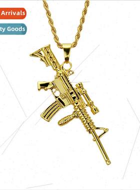 Machine Gun Necklace Hip Hop Submachine Gun Necklace Europe