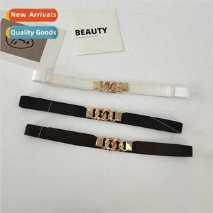 female belt decorative skirt elasti Circle retro buckle