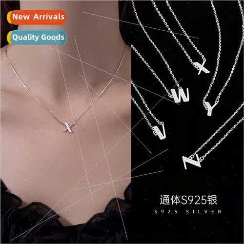 S925 silver Korea26 English letters necklace female summer n