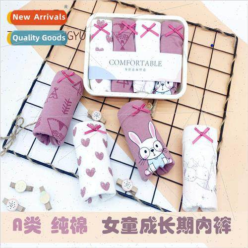 Girl child cotton panties girls flat corner lycra boxer shor