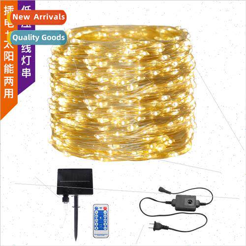 24V remote control solar 100 meters led copper wire light st