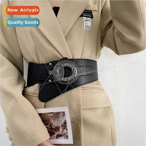 Vintage wide belt women decorative skirt su coat girdle elas