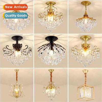 crystal chandelier aisle light corridor staircase light basi