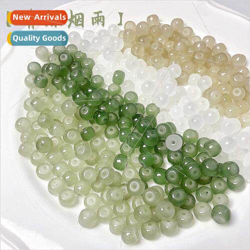 Glass imation crystal solid color glass diy beads round spac