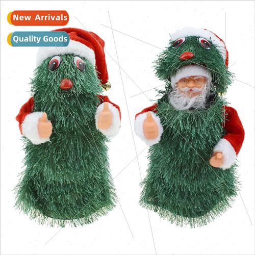 rotating opening Christmas e Santa Claus lights music Christ