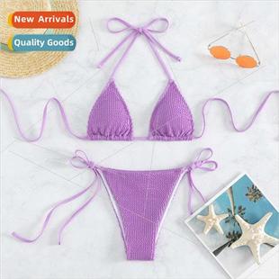 Swimsu Wome New Plus Europe Tight Sexy Bikini Color Solid