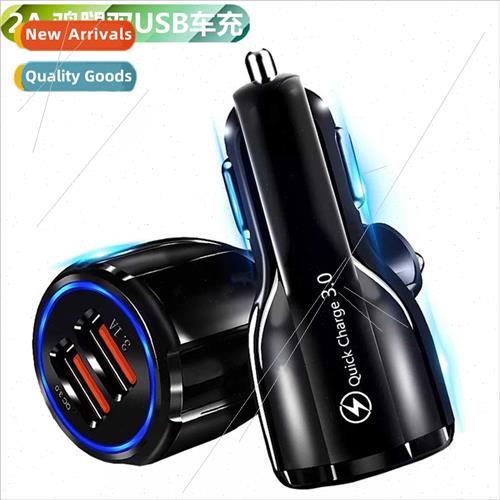 10W 2A Dual USB Chicken Leg Car Charger LED ghted Dual Port