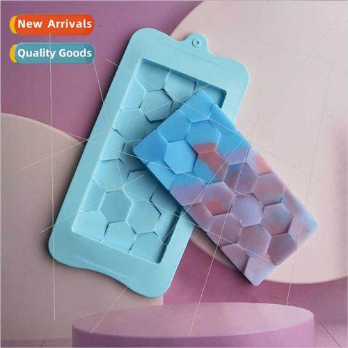 Hexagonal Chocolate Cookie Soap licone Mold Cake Candy Puddi