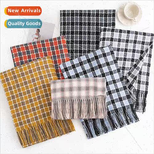 Fashion Englplaid imation cashmere scarf autumn winter new c