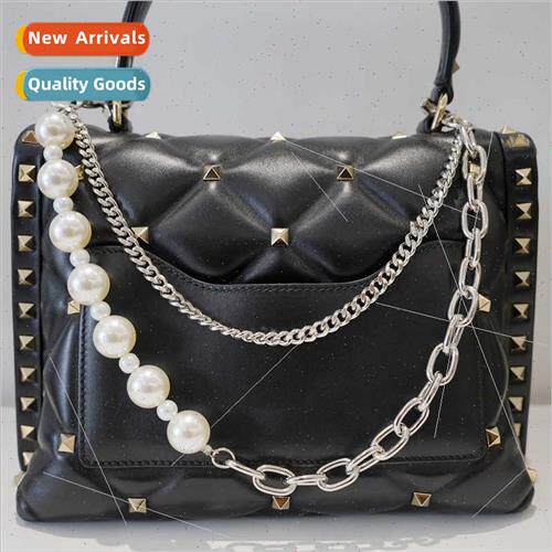 New pearl bag chain Multi-layer metal extension decorative b