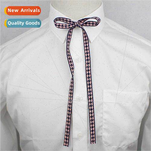 Knot Casual Slim Necktie Tie Flower Plaid College Long Bow T