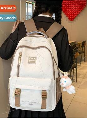 Schoolbag female elementary middle school girls double backp