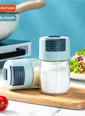 Glass ing Jar Press type quantative seasoning jar Kchen seal