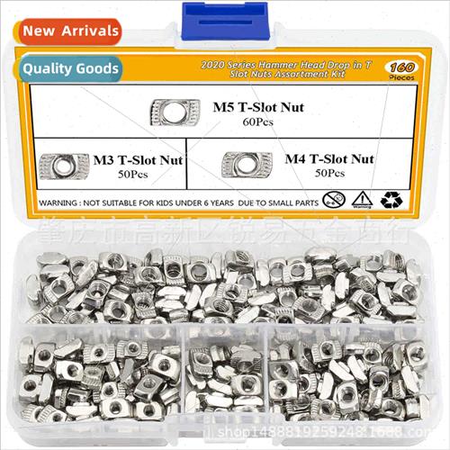 160pcs 2020 EU T-Nut Block Aluminum Profile Nuts M3-M4-M5 Co