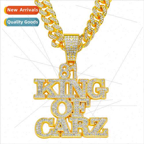 Europe hip-hop bully full diamond letters pendant necklace a